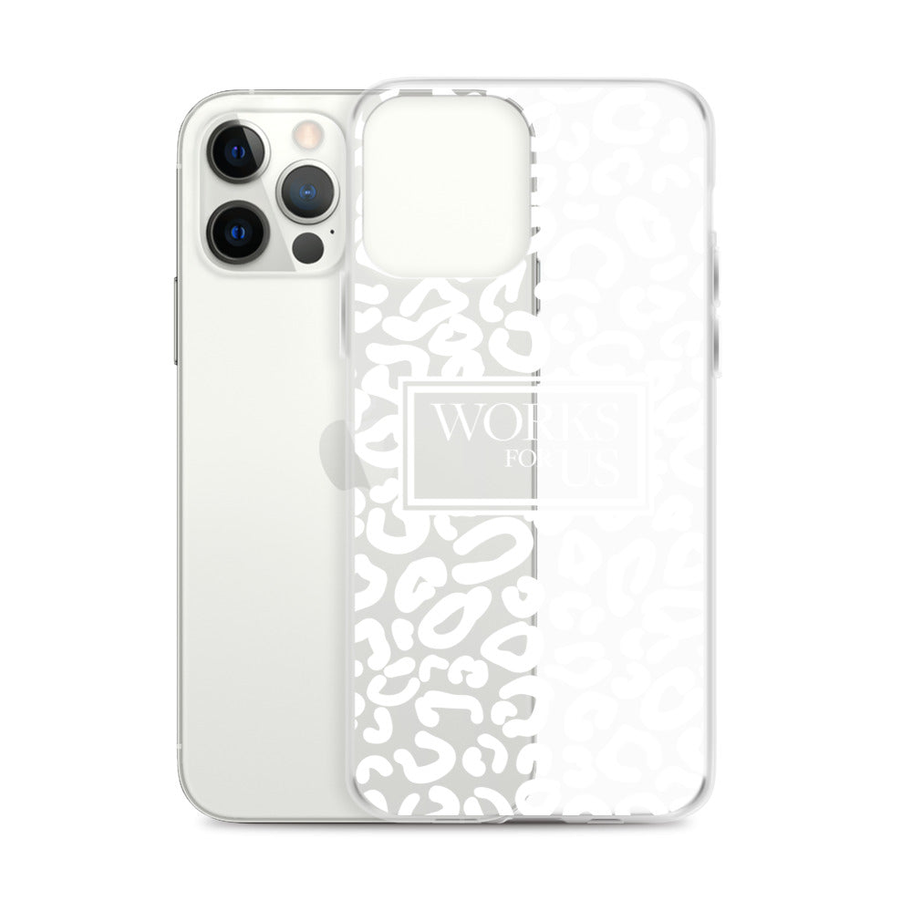 White Leopard iPhone Case