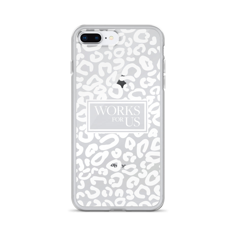 White Leopard iPhone Case