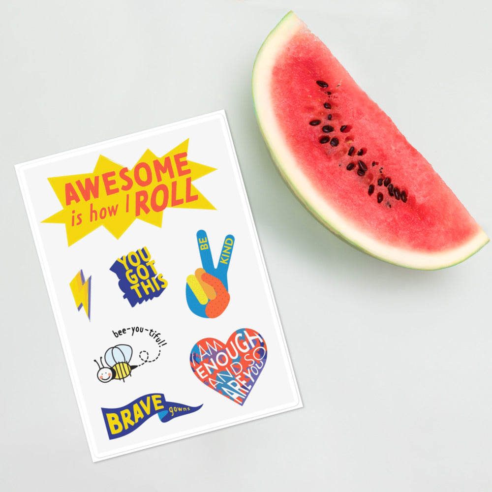 Brave Gowns Sticker Sheet