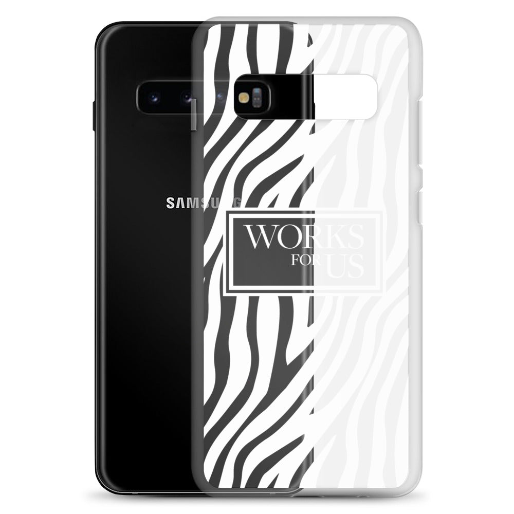 White Zebra Samsung Case
