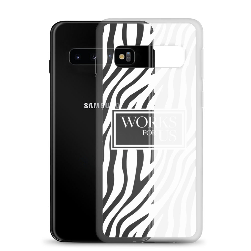 White Zebra Samsung Case