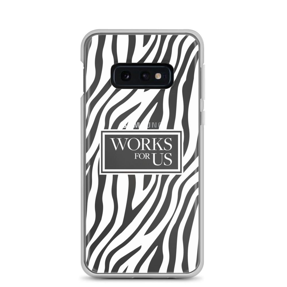 White Zebra Samsung Case