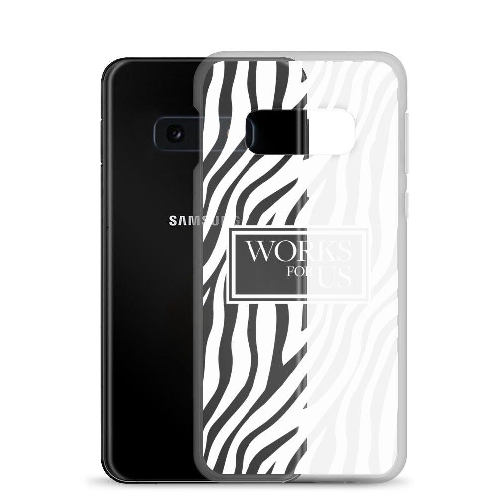 White Zebra Samsung Case