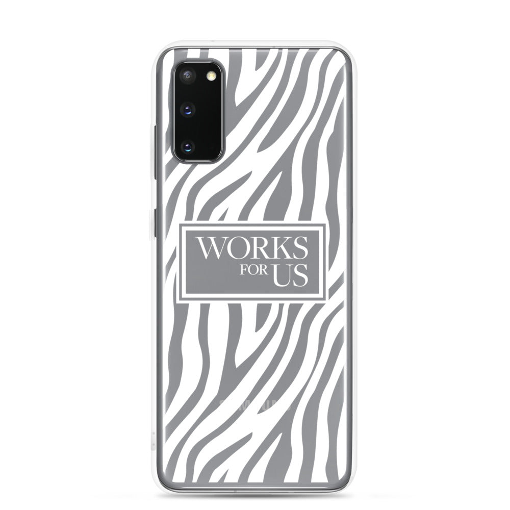 White Zebra Samsung Case