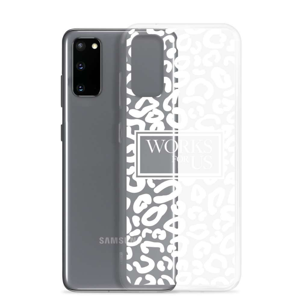 White Leopard Samsung Case