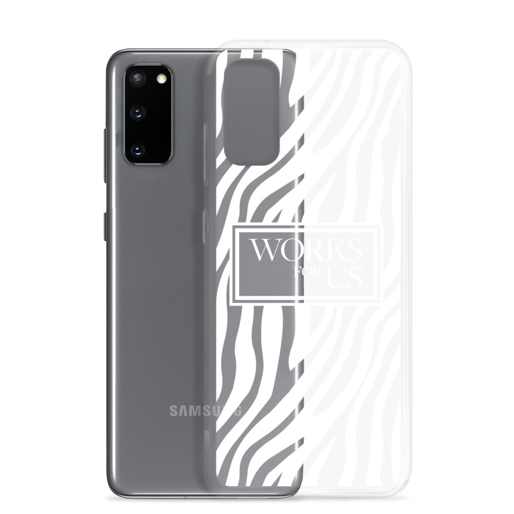 White Zebra Samsung Case