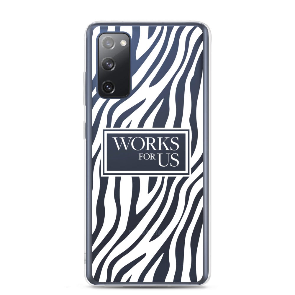 White Zebra Samsung Case