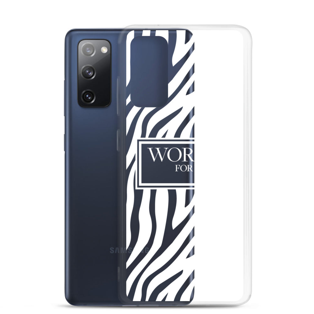 White Zebra Samsung Case