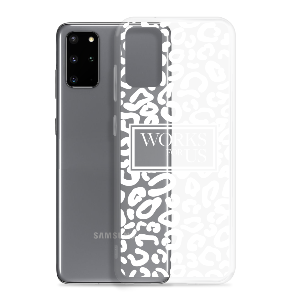 White Leopard Samsung Case