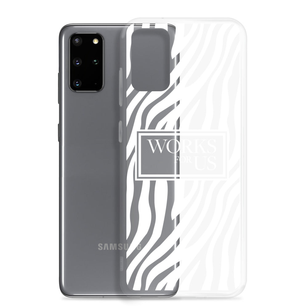 White Zebra Samsung Case