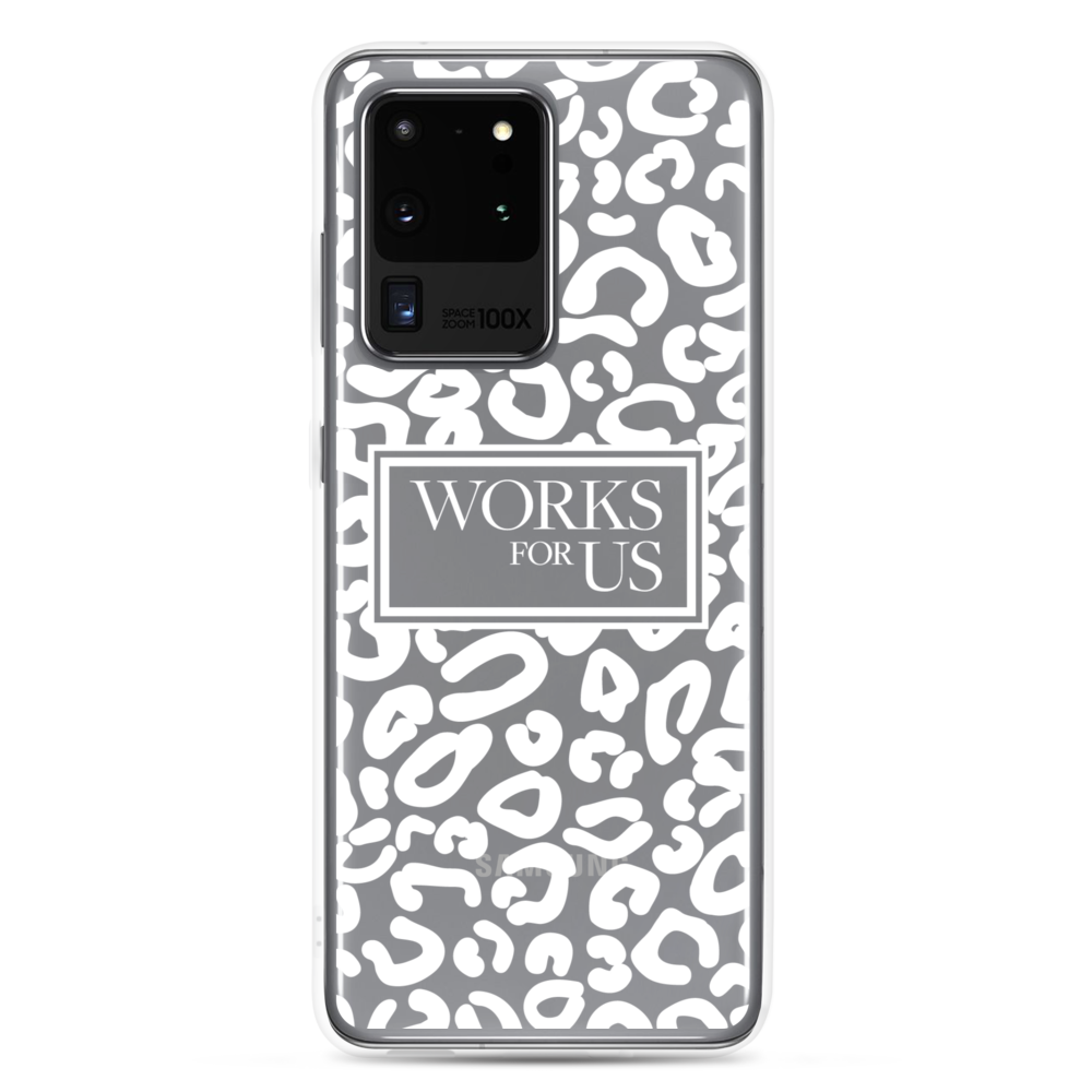 White Leopard Samsung Case