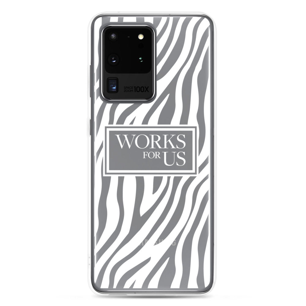 White Zebra Samsung Case