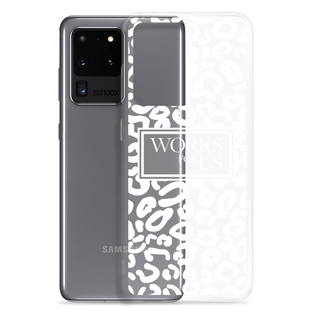 White Leopard Samsung Case