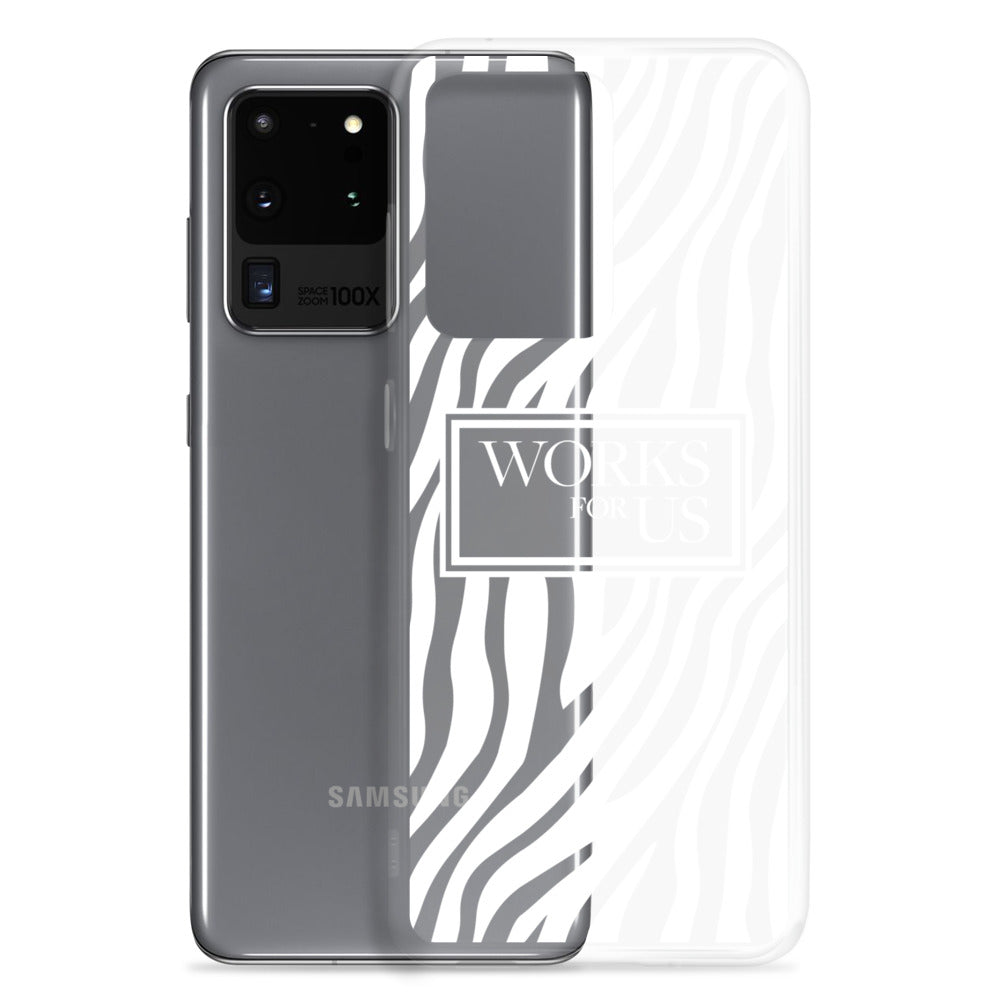 White Zebra Samsung Case