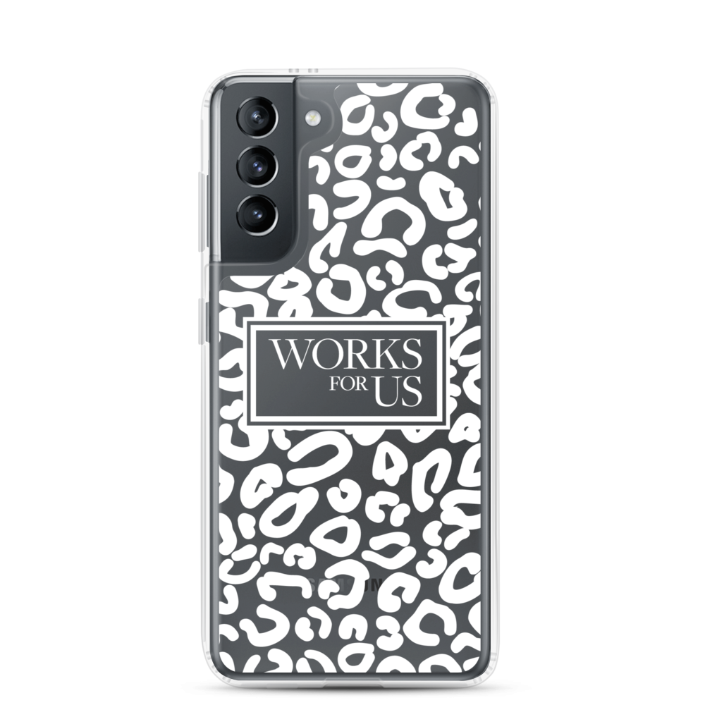 White Leopard Samsung Case