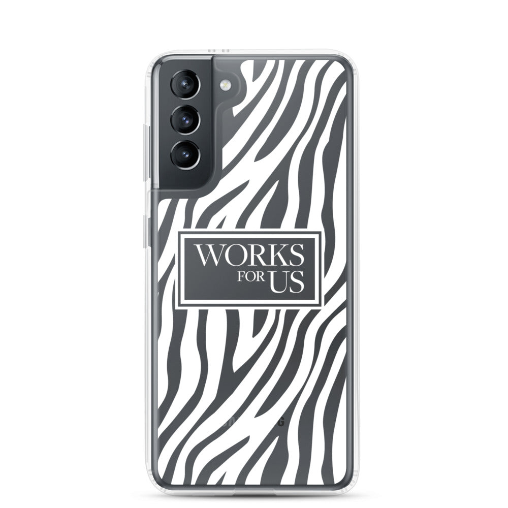 White Zebra Samsung Case