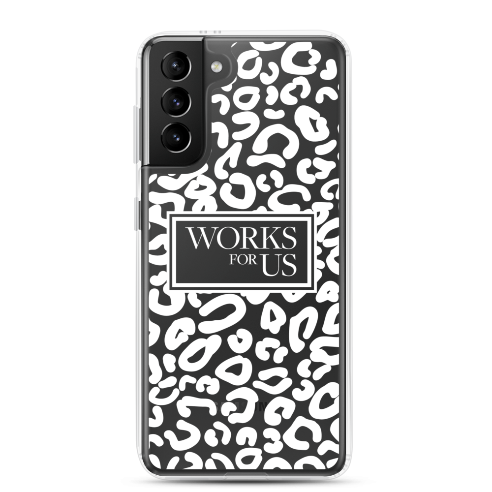 White Leopard Samsung Case