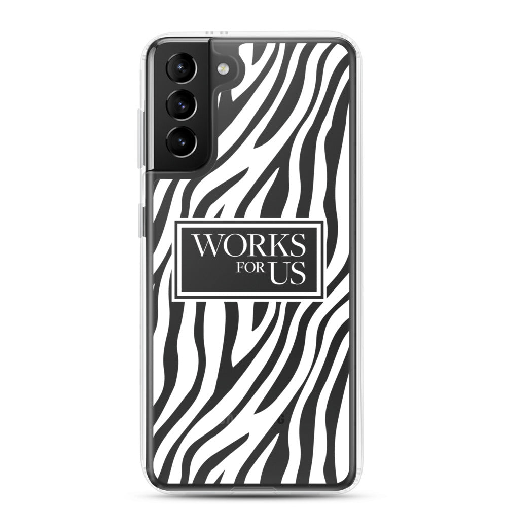 White Zebra Samsung Case