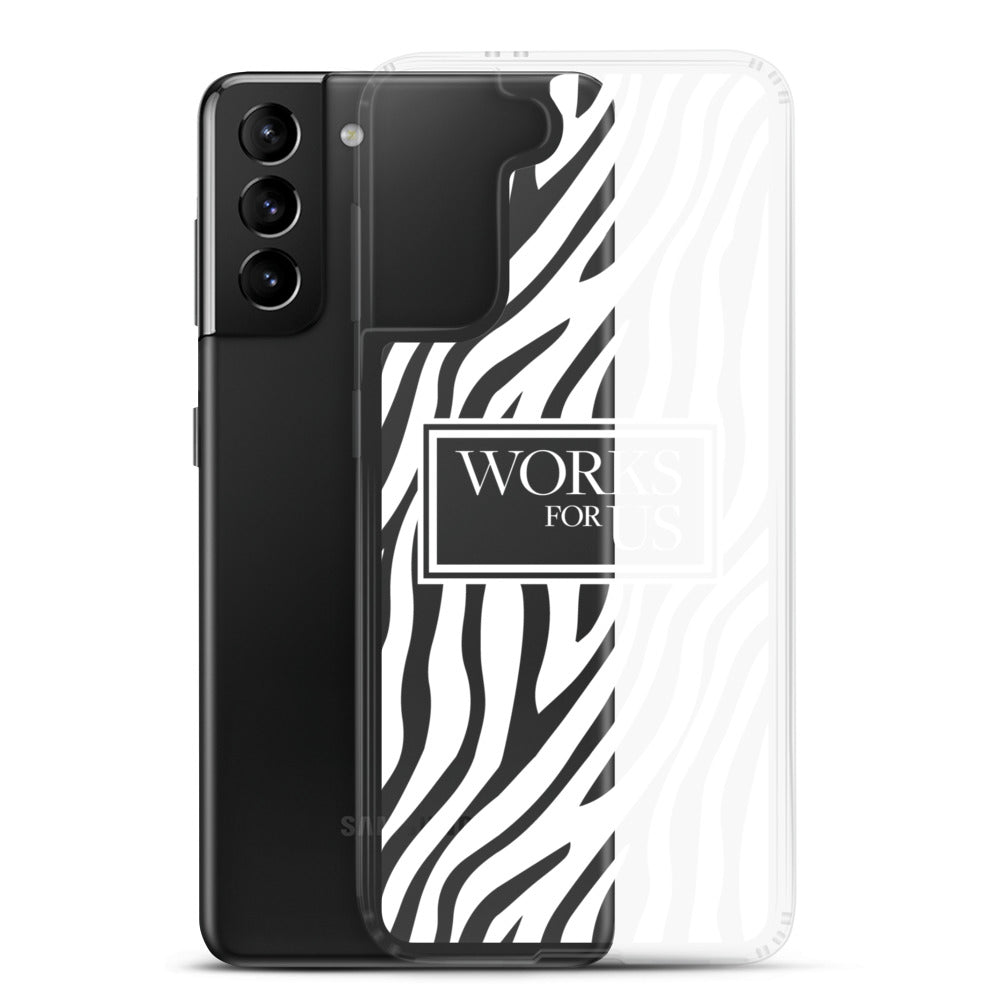 White Zebra Samsung Case