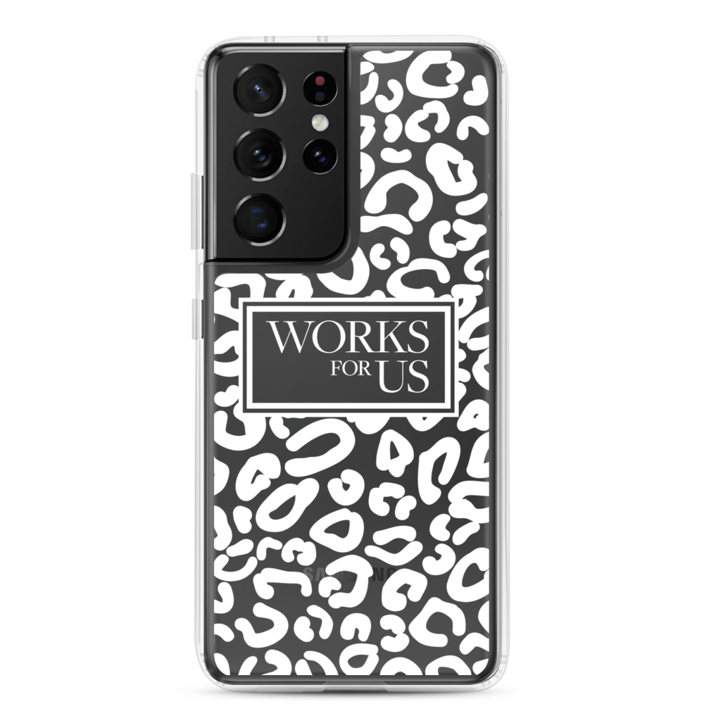 White Leopard Samsung Case