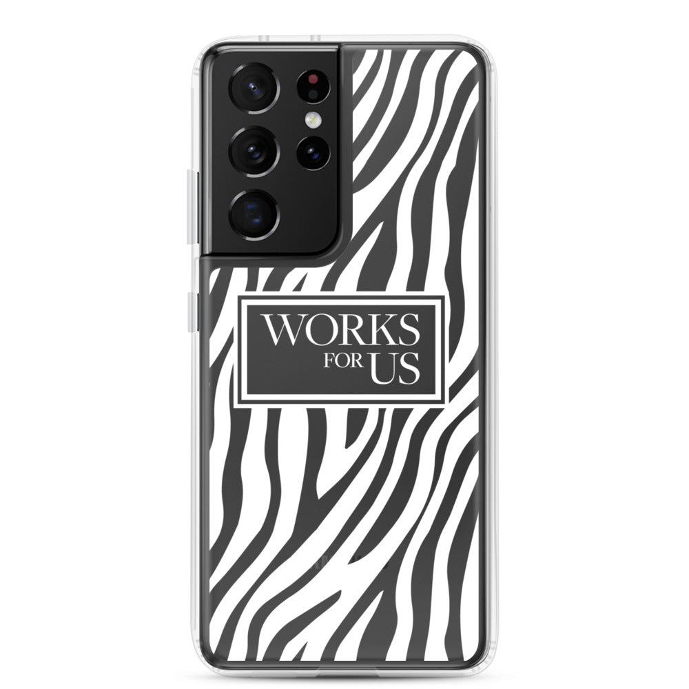 White Zebra Samsung Case