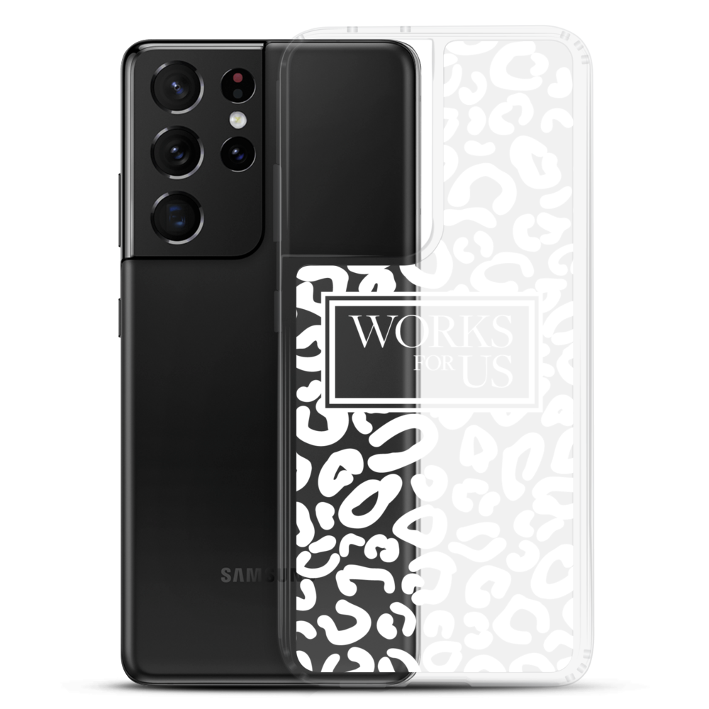 White Leopard Samsung Case