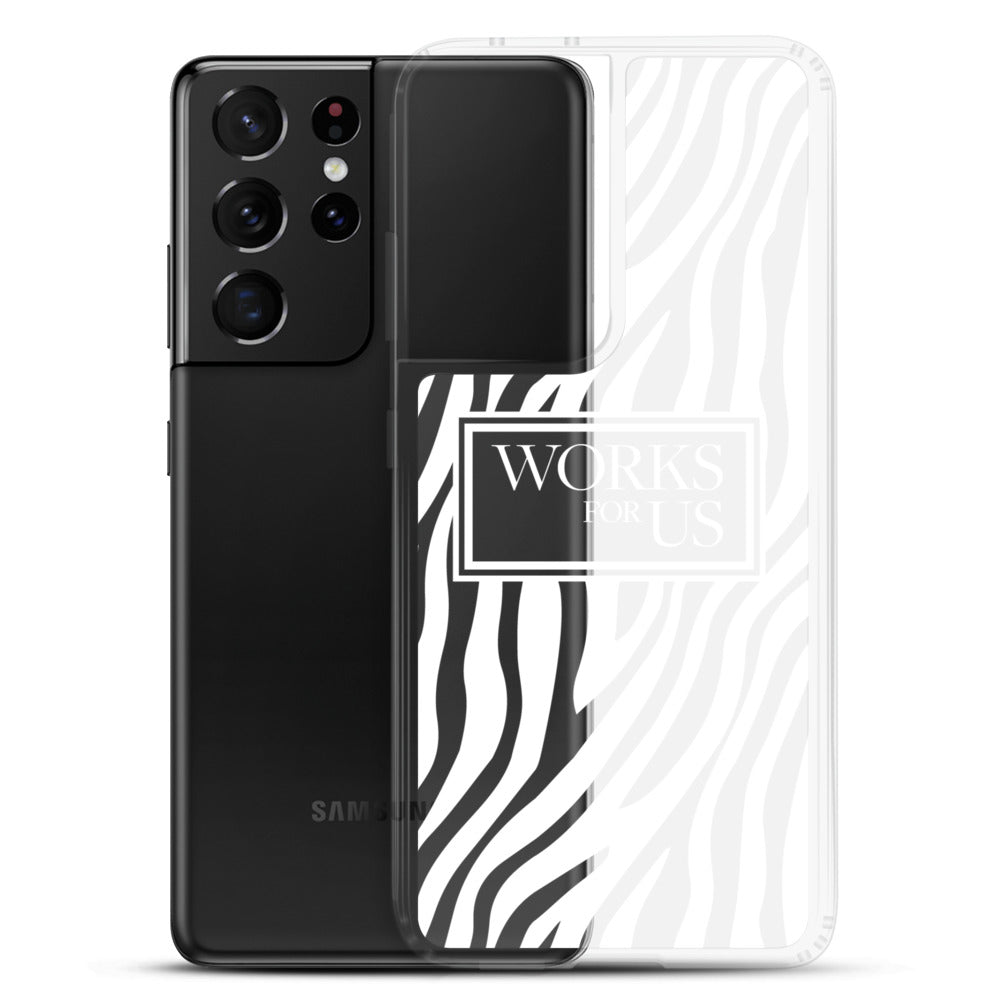 White Zebra Samsung Case