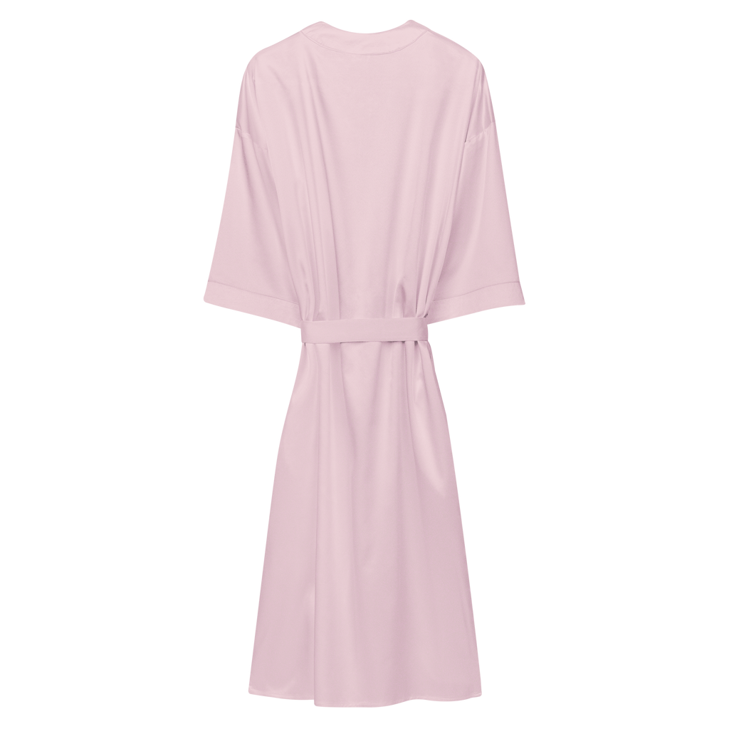EHP Heart Logo Pink Satin Robe