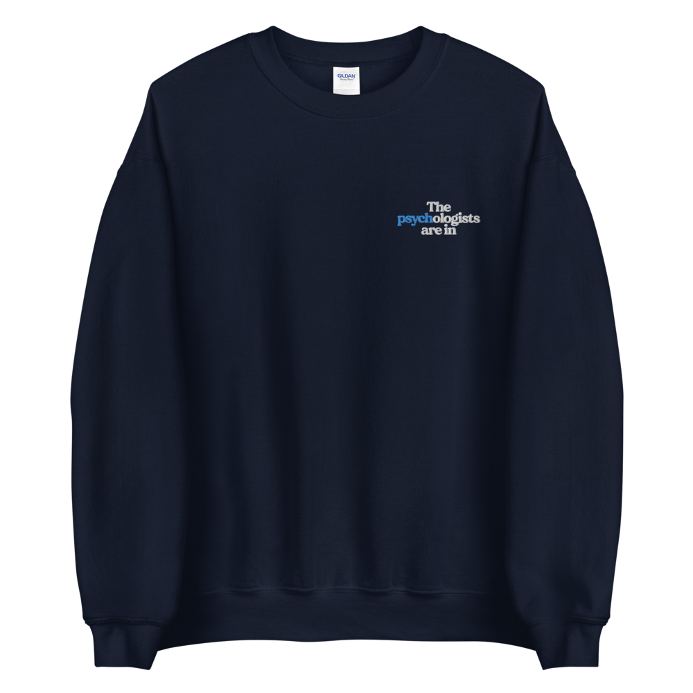 Black Logo Embroidered Unisex Sweatshirt