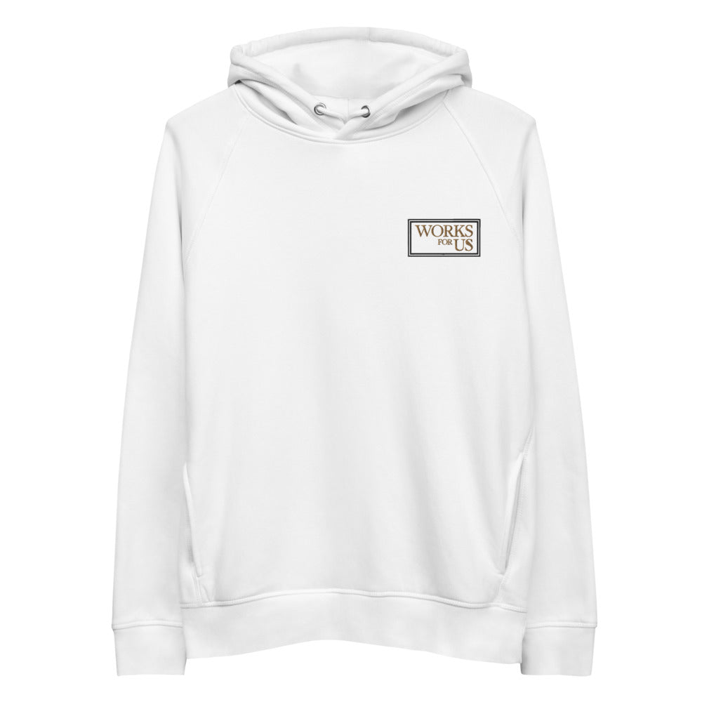 White w/ Black & Gold Hoodie