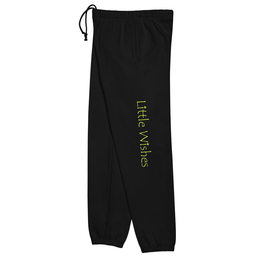 Little Wishes Black Relaxed Sweatpants
