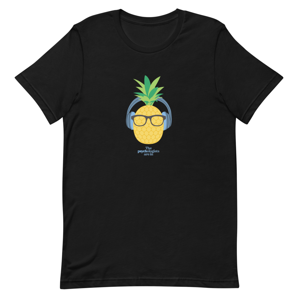 THE PODCAST PINEAPPLE NAVY T-SHIRT