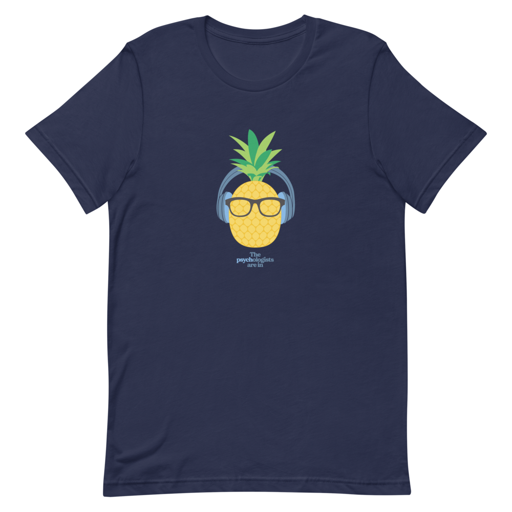 THE PODCAST PINEAPPLE BLACK T-SHIRT