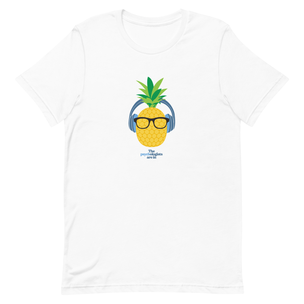 THE PODCAST PINEAPPLE WHITE T-SHIRT