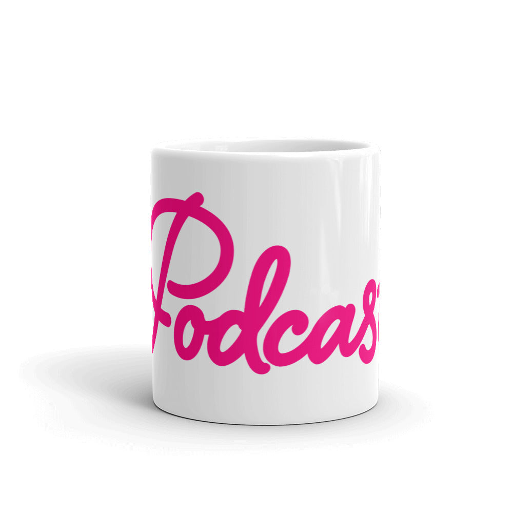 White glossy mug